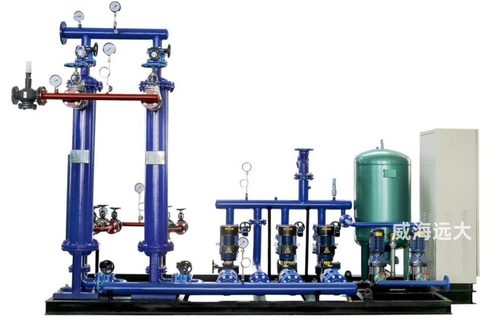 山西殼管換熱機組+補水系統